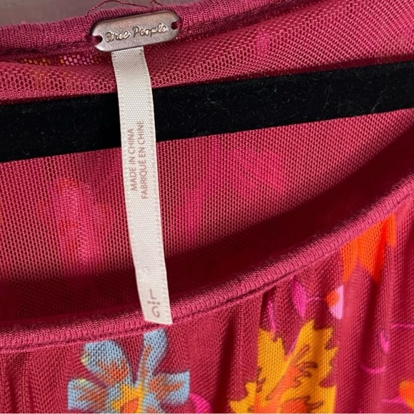 Free People Floral Top size L - Picture 3 of 6